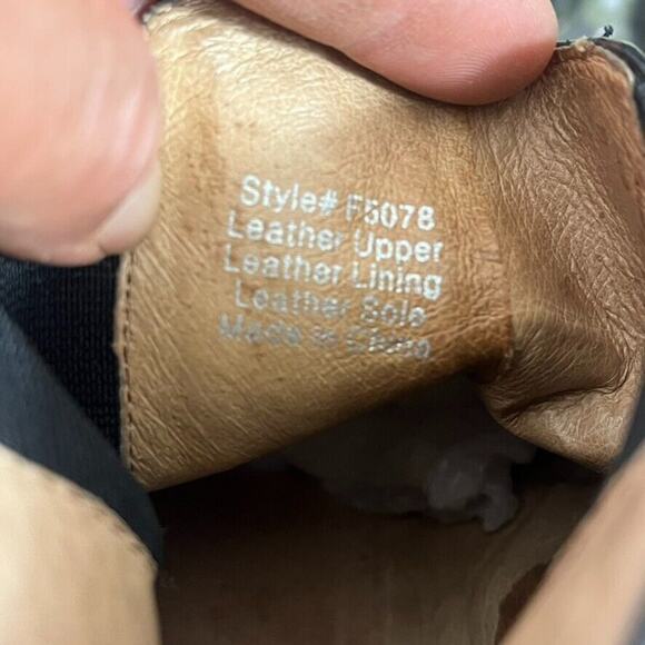 Madewell Boots Women's Size 8 Chelsea Black Leather The Frankie Pull On Heel - Picture 8 of 12